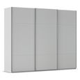Rauch Contido 271cm 3 Door Sliding Wardrobe with Extras - Silk Grey