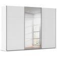 Rauch Contido 301cm 3 Door Sliding Mirror Wardrobe with Extras - Alpine White