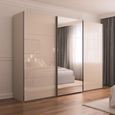 Rauch Contido 301cm 3 Door Sliding Mirror Wardrobe with Extras - Champagne Glass