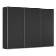 Contido Sliding Wardrobe - 301cm - 3 Door - with Extras - Black