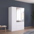 Rauch Costa 136cm 3 Door Combi Wardrobe - Alpine White