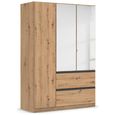 Rauch Costa 136cm 3 Door Combi Wardrobe - Artisan Oak