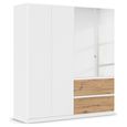 Rauch Costa 181cm 4 Door Combi Wardrobe - Alpine White and Artisan Oak