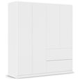 Rauch Costa 181cm 4 Door Wardrobe with Drawers - Alpine White