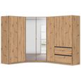 Rauch Costa 208cm 7 Door L-Shaped Corner Wardrobe - Artisan Oak