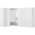 Rauch Costa 208cm 8 Door L-Shaped Corner Wardrobe - Alpine White