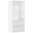 Rauch Costa 91cm 2 Door Combi Wardrobe - Alpine White