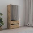 Rauch Costa 91cm 2 Door Combi Wardrobe - Artisan Oak