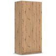 Rauch Costa 91cm 2 Door Wardrobe - Artisan Oak