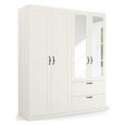Rauch Cottage 181cm 4 Door Combi Wardrobe - Alpine White