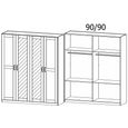 Rauch Cottage 181cm 4 Door Mirror Wardrobe - Alpine White