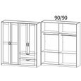 Rauch Cottage 181cm 4 Door Wardrobe with Drawers - Alpine White