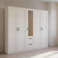Rauch Cottage 226cm 5 Door Combi Wardrobe - Alpine White