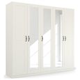 Rauch Cottage 226cm 5 Door Mirror Wardrobe - Alpine White