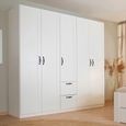 Rauch Cottage 226cm 5 Door Wardrobe with Drawers - Alpine White