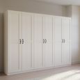 Rauch Cottage 271cm 6 Door Wardrobe - Alpine White