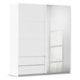 Rauch Elara 181cm 2 Door Combi Sliding Wardrobe - Alpine White