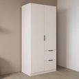 Rauch Ella 91cm 2 Door Wardrobe with Drawer - Alpine White