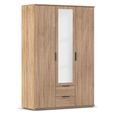 Rauch Essea 127cm 3 Door Combi Wardrobe - Sonoma Oak