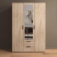 Rauch Essea 127cm 3 Door Combi Wardrobe - Sonoma Oak