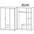 Rauch Essea 127cm 3 Door Wardrobe - Sonoma Oak