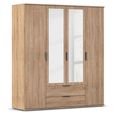 Rauch Essea 168cm 4 Door Combi Wardrobe - Sonoma Oak