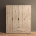 Rauch Essea 168cm 4 Door Wardrobe - Sonoma Oak
