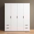 Rauch Essea 168cm 4 Door Wardrobe with Drawers - Alpine White