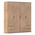 Rauch Essea 168cm 4 Door Wardrobe with Drawers - Sonoma Oak