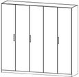 Rauch Essensa 226mc White 5 Door Wardrobe - Oak Carcase