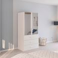 Rauch Evelyn 101cm 2 Door Combi Wardrobe - H 197cm - Alpine White