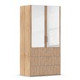 Rauch Evelyn 101cm 2 Door Combi Wardrobe - H 197cm - Sonoma Oak