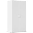 Evelyn Wardrobe - 101cm - 2 Door - H 197cm - Alpine White