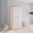 Evelyn Wardrobe - 101cm - 2 Door - H 197cm - Alpine White