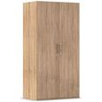 Evelyn Wardrobe - 101cm - 2 Door - H 197cm - Sonoma Oak