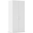 Evelyn Wardrobe - 101cm - 2 Door - H 223cm - Alpine White