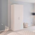 Evelyn Wardrobe - 101cm - 2 Door - H 223cm - Alpine White