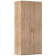 Evelyn Wardrobe - 101cm - 2 Door - H 223cm - Sonoma Oak