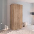 Evelyn Wardrobe - 101cm - 2 Door - H 223cm - Sonoma Oak
