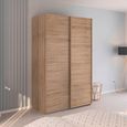 Rauch Evelyn 137cm 2 Door Sliding Wardrobe - Sonoma Oak