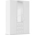 Evelyn Wardrobe - 151cm - 3 Door - Combi - H 223cm - Alpine White