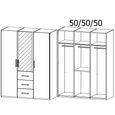 Evelyn Wardrobe - 151cm - 3 Door - Combi - H 223cm - Sonoma Oak