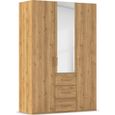 Evelyn Wardrobe - 151cm - 3 Door - Combi - H 223cm - Wild Oak