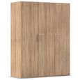 Evelyn Wardrobe - 151cm - 3 Door - H 197cm - Sonoma Oak