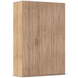 Evelyn Wardrobe - 151cm - 3 Door - H 223cm - Sonoma Oak