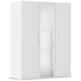 Rauch Evelyn 151cm 3 Door Wardrobe with Mirror - H 197cm - Alpine White