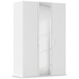 Evelyn Mirror Wardrobe - 151cm - 3 Door - H 223cm - Alpine White