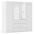 Evelyn Wardrobe - 201cm - 4 Door - Combi - H 197cm - Alpine White