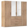 Evelyn Wardrobe - 201cm - 4 Door - Combi - H 197cm - Sonoma Oak