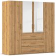 Evelyn Wardrobe - 201cm - 4 Door - Combi - H 197cm - Wild Oak